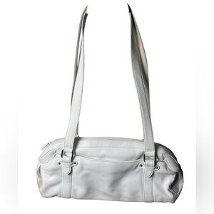 Derek Alexander - Chic White Leather Shoulder Bag